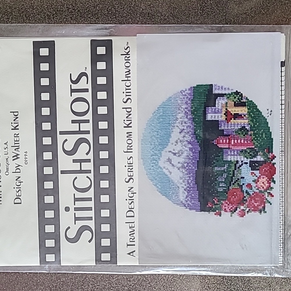 Mt. Hood and Portland crossstitch pattern